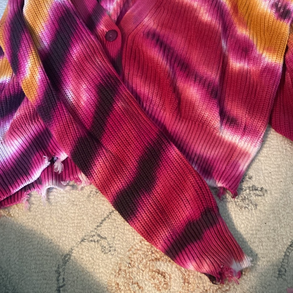 YFB tie dye cardigan, worn once - Picture 4 of 5